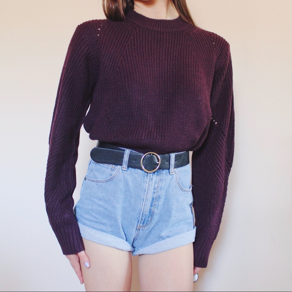 Topshop Maroon Sweater